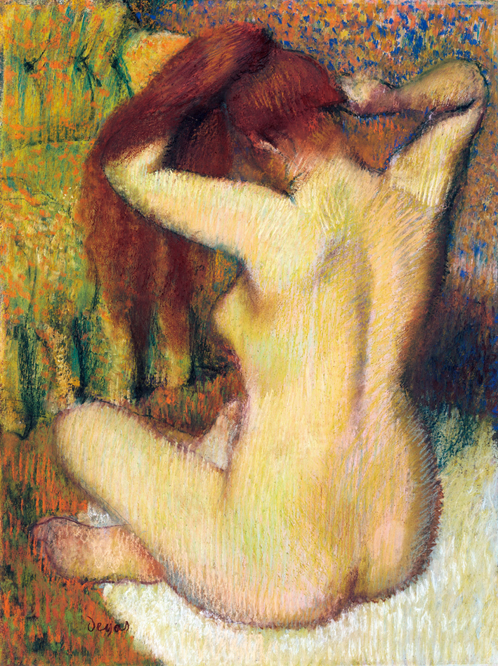  埃德加·德加 Edgar Degas—— 梳头的女子 (1)